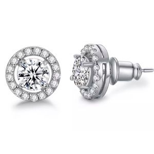 Valentine’s sparkles diamond crystal stud earrings